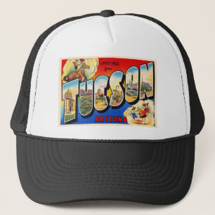 Tucson Arizona AZ Vintage Stora Brev Postcard 1 Keps