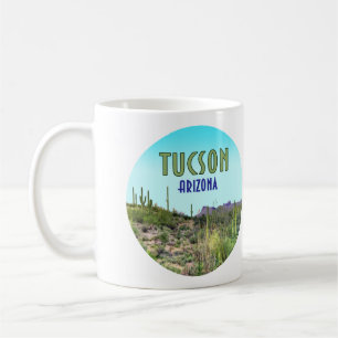 Tucson Arizona Cactus and Mountain Vintage Kaffemugg