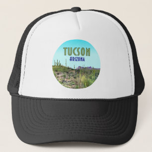 Tucson Arizona Cactus and Mountain Vintage Keps