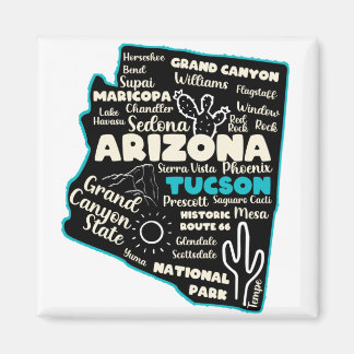 Tucson Arizona karta Arizona turism Tucson AZ Magnet