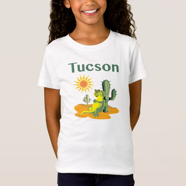 Tucson Arizona Lizard under Saguaro Tee (Framsida)