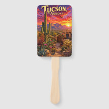 Tucson Arizona Öken Solnedgång Saguaro Kaktus Resa