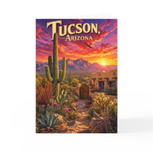 Tucson Arizona Öken Solnedgång Saguaro Kaktus Resa