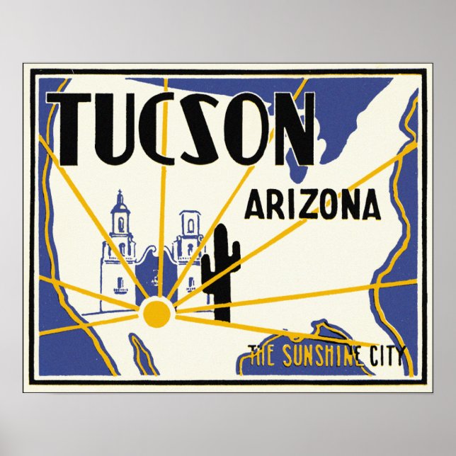 Tucson, Arizona Poster (Framsidan)