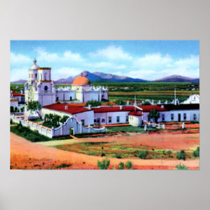 Tucson Arizona San Xavier Uppdrag Poster