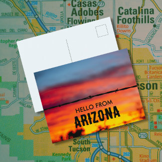 Tucson Arizona Solnedgång | Original Fotografi Vykort