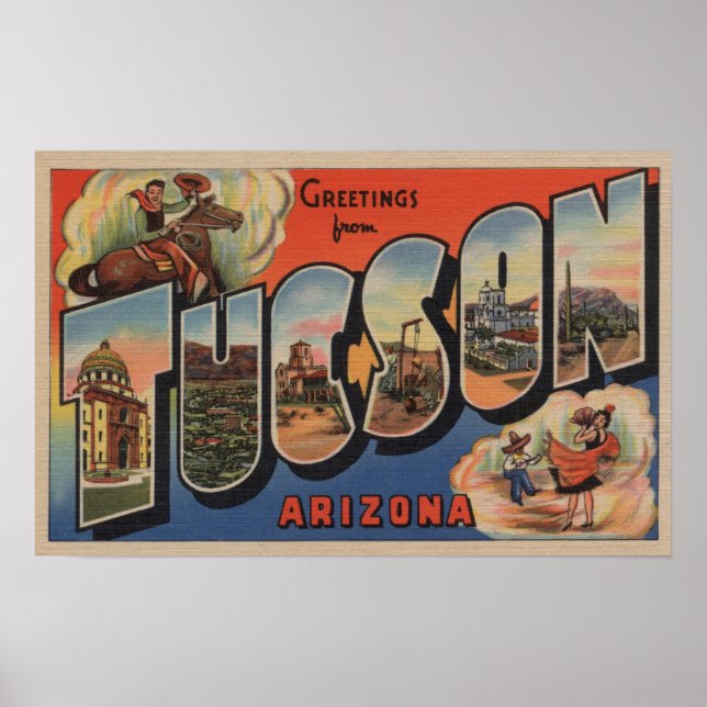 Tucson, Arizona - Stora Brev Scenes Poster (Framsidan)