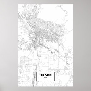 Tucson, Arizona (svart på vitt) Poster