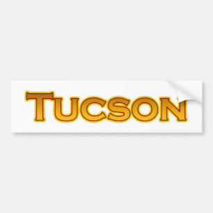 Tucson Arizona textlogotyp Bildekal