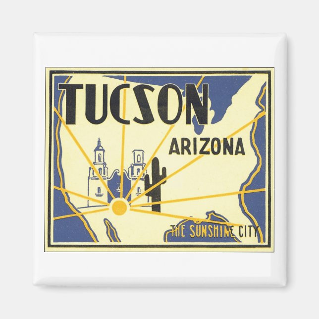 Tucson, Arizona The Sunshine City Magnet (Framsidan)