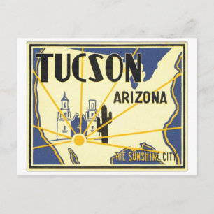 Tucson, Arizona The Sunshine City Vykort