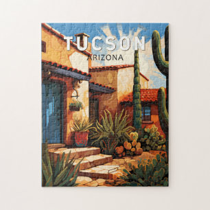 Tucson Arizona Travel Art Vintage Pussel