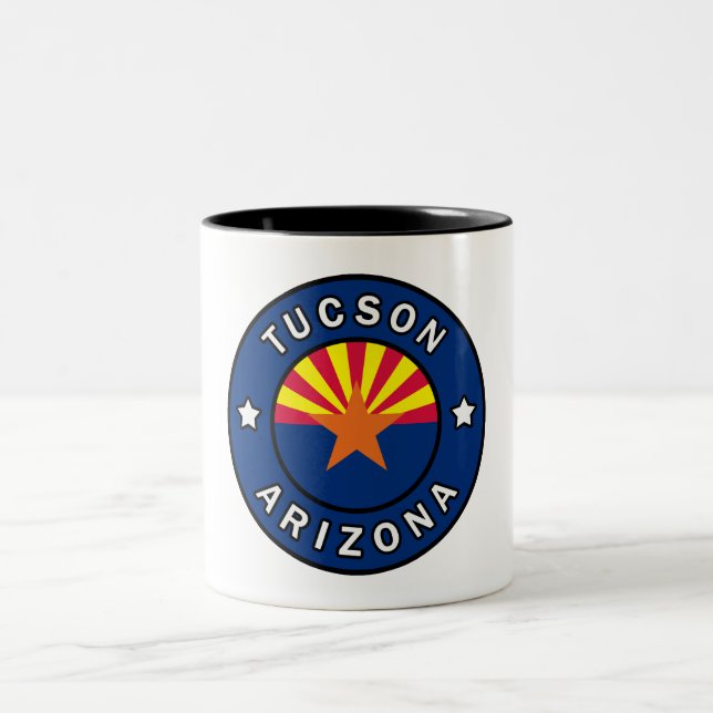 Tucson Arizona Två-Tonad Mugg (Center)
