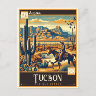 Tucson, Arizona VINTAGE Vykort