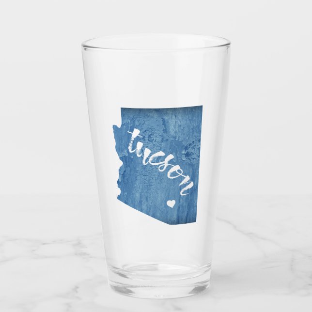 Tucson Arizona Wood Grain Glaskopp (Framsida)