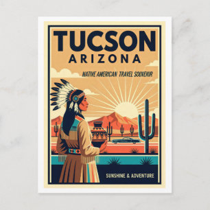 Tucson AZ Retro Resemålning – 1950-tal Stil Vykort