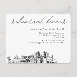 Tucson bröllop elegant middag före bröllopet tilläggskort