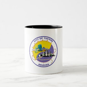 Tucson City flagga Två-Tonad Mugg