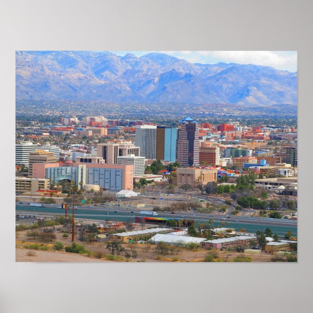 Tucson City Skyline Poster (Framsidan)
