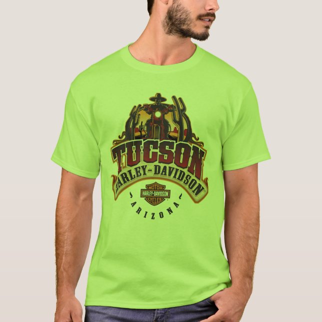 Tucson Harley Davidson-design t-shirt (Framsida)