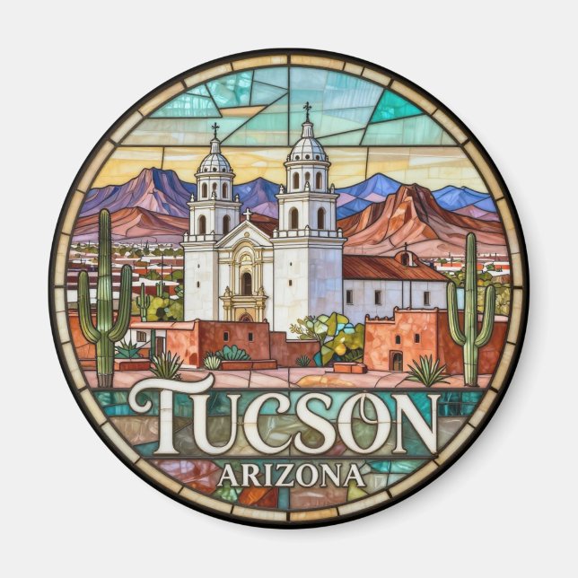 Tucson Modern ökenlandskap 🌵 Magnet (Framsidan)