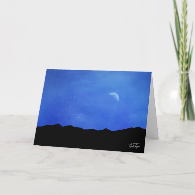 Tucson Moonscape notecard Tack Kort (Framsida)