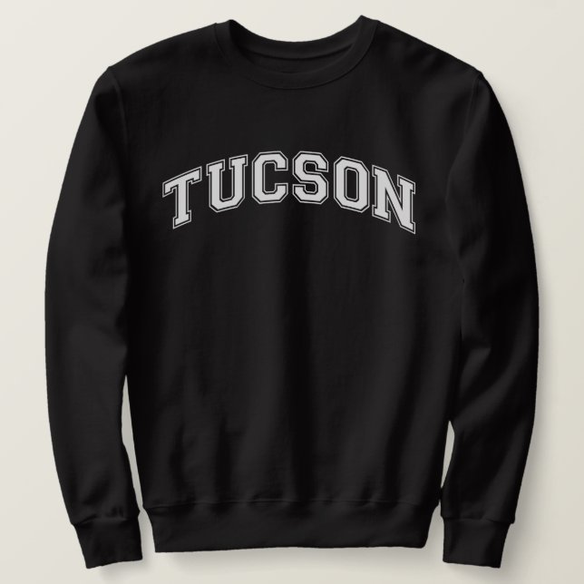 TUCSON Universiteten-Stil Sweater America College Lång Ärmad Tröja (Design framsida)