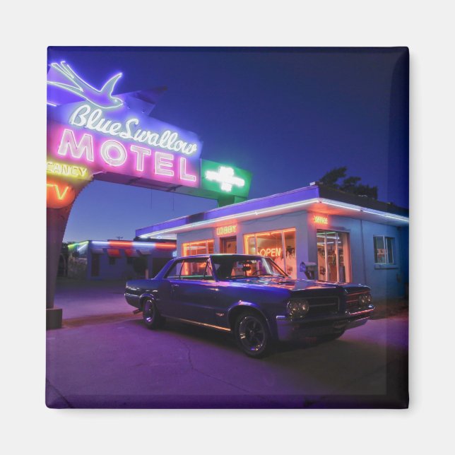 Tucumcari, New mexico, Förenade Stater. Sats 66 2 Magnet (Framsidan)