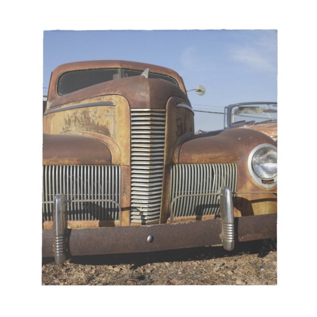 Tucumcari, New mexico, Förenade Stater. Sväg 66. Anteckningsblock (Framsida)