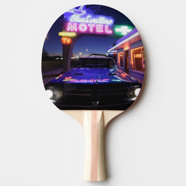 Tucumcari, New Mexico, Förenta staterna. Route 66 Pingisracket (Framsidan)