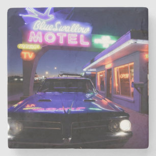 Tucumcari, New Mexico, Förenta staterna. Route 66 Stenunderlägg