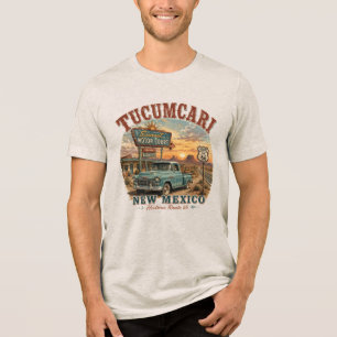 Tucumcari New Mexico Historiska Rutt 66 Solnedgång T Shirt