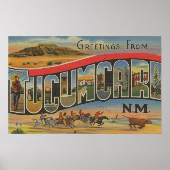 Tucumcari, New mexico-stora Brev-scenarier Poster (Framsidan)
