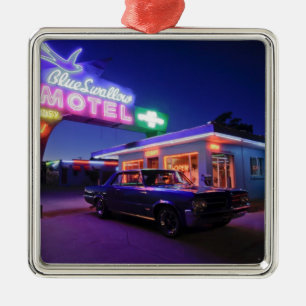 Tucumcari, New Mexico, USA. Route 66 2 Julgransprydnad Metall