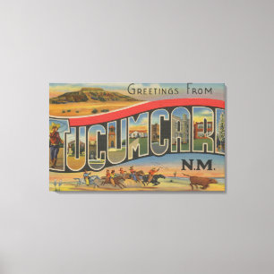 Tucumcari nya - mexico - stora brevplatser canvastryck