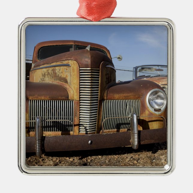 Tucumcari som är ny - mexico, United States. Rutt Julgransprydnad Metall (Framsidan)