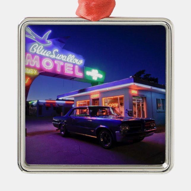 Tucumcari som är ny - mexico, United States. Rutt Julgransprydnad Metall (Framsidan)