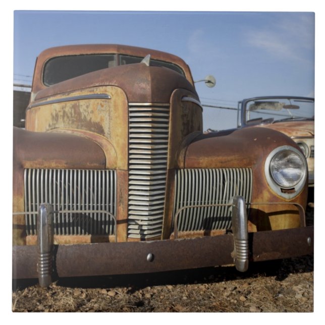 Tucumcari som är ny - mexico, United States. Rutt Kakelplatta (Framsidan)