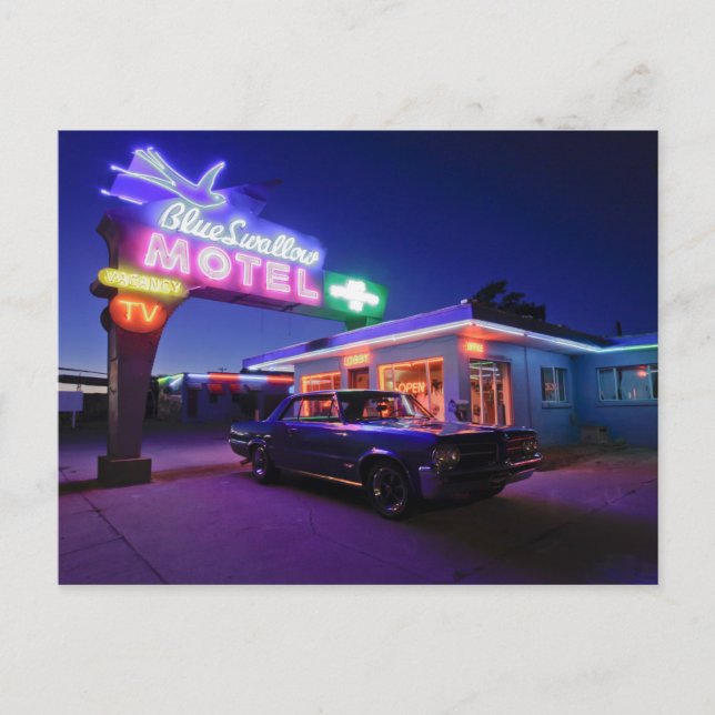 Tucumcari som är ny - mexico, United States. Rutt Vykort (Framsida)