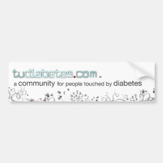 TuDiabetes.com färgbildekal |White Line| Bildekal