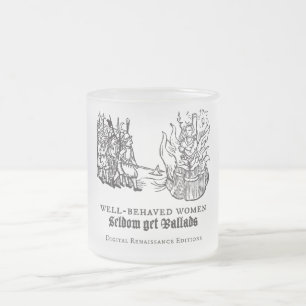 Tudor besvärar och tvisten (muggen) frostad glasmugg