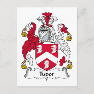 Tudor familjevapen vykort