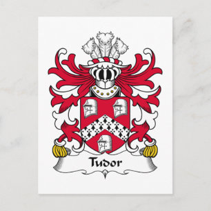 Tudor familjevapen vykort