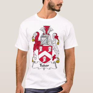 Tudor familjvapensköld tee shirt