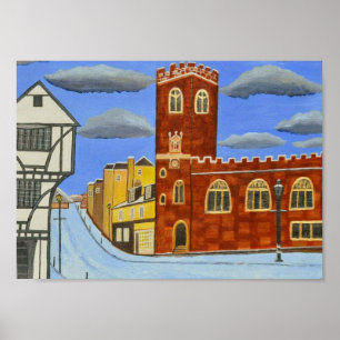 Tudor House England Poster