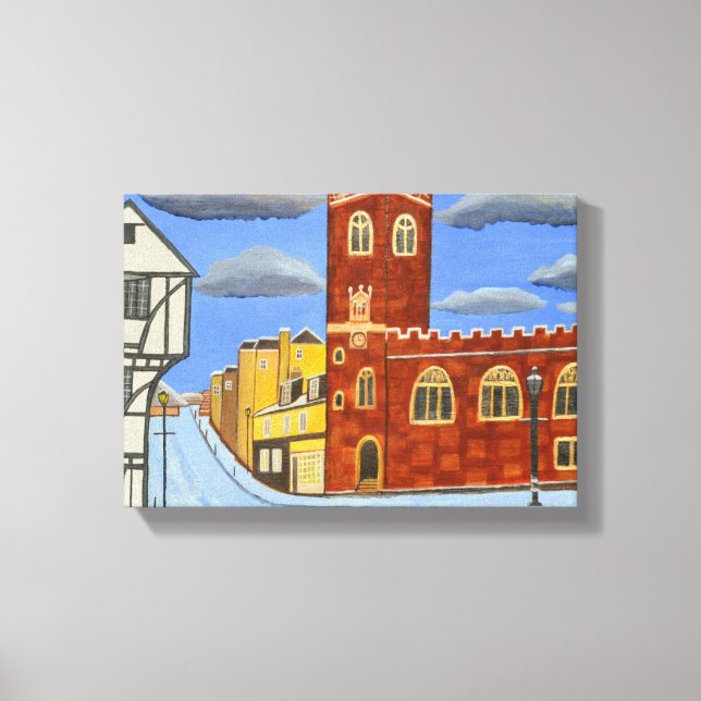 Tudor House i Exeter canvas art (Framsida)