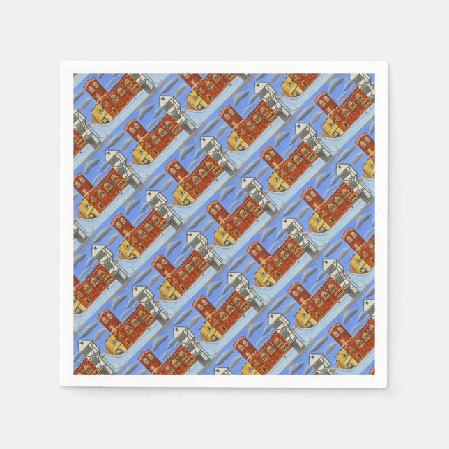 Tudor House i Exeter Pappersservett (Framsidan)