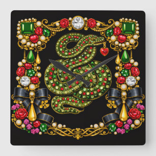 Tudor Inspirerad Design Skottland Skottlands Histo Fyrkantig Klocka