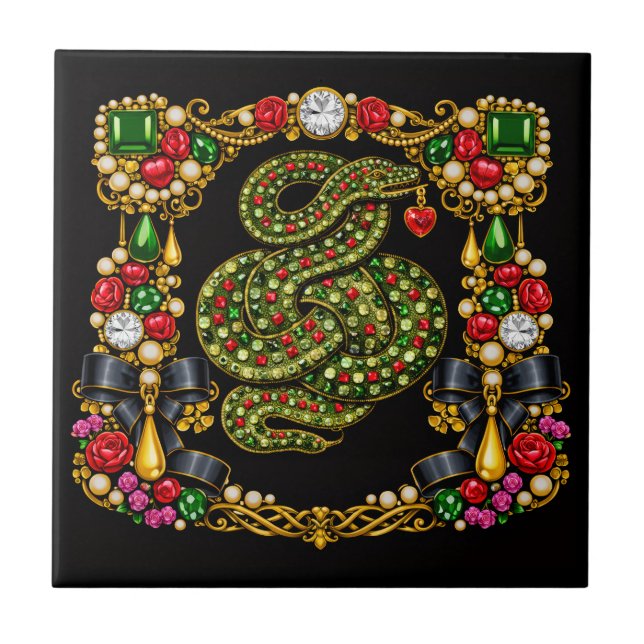 Tudor Inspirerad Design Skottland Skottlands Histo Kakelplatta (Framsidan)