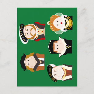Tudor Monarchs vykort